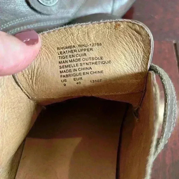 Taos Rhumba Gray Brown Leather Slip On Shoes Casual Pumps Low Heel Strap Size 9 - Picture 7 of 10